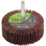 Rueda Flap De 3″ Con Zanco De 1/4″ Y Grano 120 Truper (RUFLA-3120)