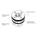 Dado Para Tarraja 1″ Cuerda 11.1/2″ Npt Y Cabezal De Acero Truper (D-850-1) - Imagen 2