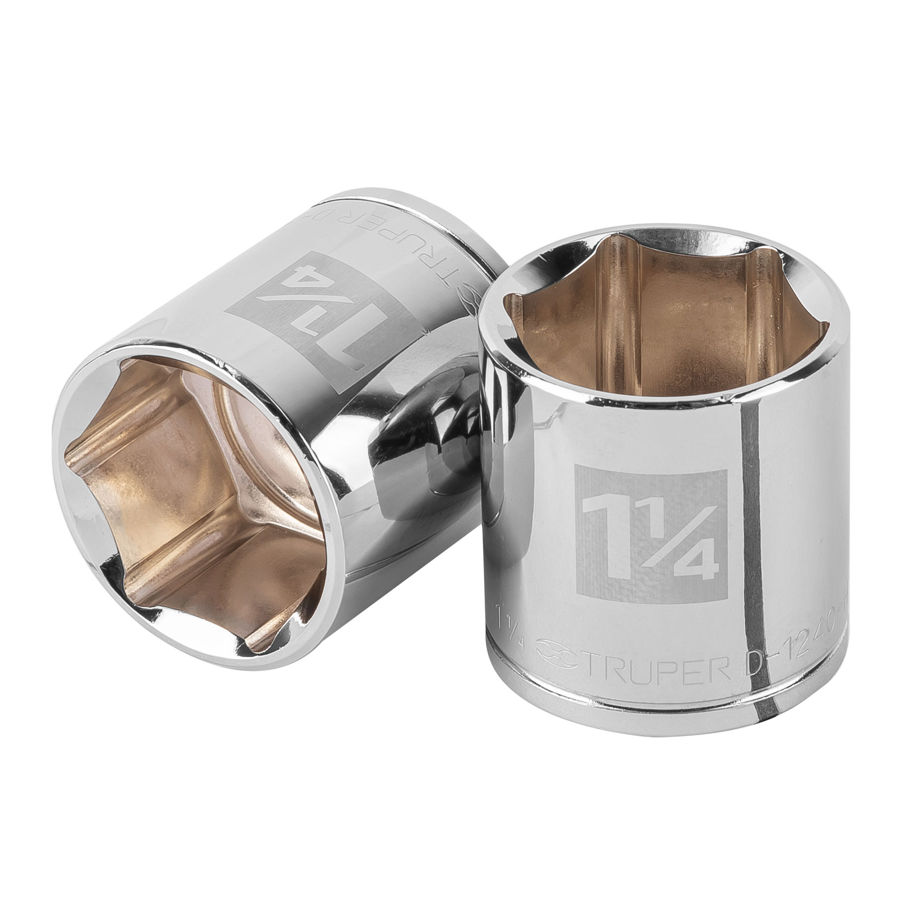 Copa Estándar 1.1/4″ De 6 Puntas, Cuadrante De 1/2″ Truper (D-5440-H)