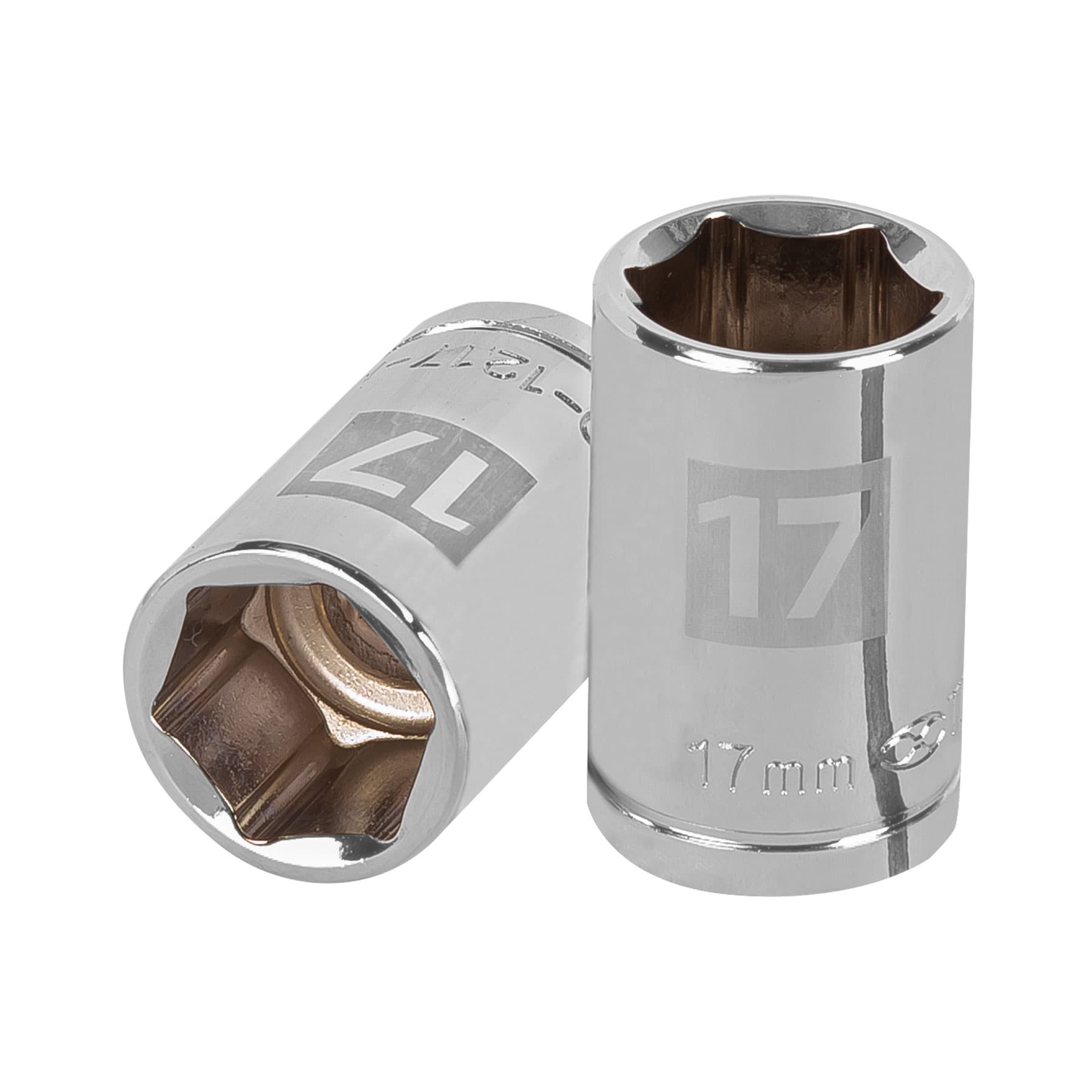 Copa Estándar 17 Mm De 6 Puntas, Cuadrante De 1/2″ Truper (D-5417-M)