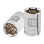 Copa Estándar 18 Mm De 6 Puntas, Cuadrante De 1/2″ Truper (D-5418-M)