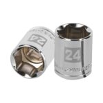 Copa Estándar 24 Mm De 6 Puntas, Cuadrante De 1/2″ Truper (D-5424-M)