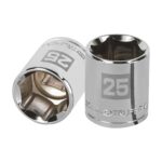 Copa Estándar 25 Mm De 6 Puntas, Cuadrante De 1/2″ Truper (D-5425-M)