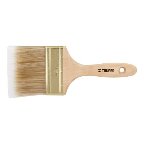 Brocha De 4″ Con Cerdas Sintéticas Y Mango De Madera Truper (BRT-4S)