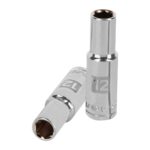 Copa Estándar Larga 12 Mm De 6 Puntas, Cuadrante De 1/2″ Truper (D-5312-M)