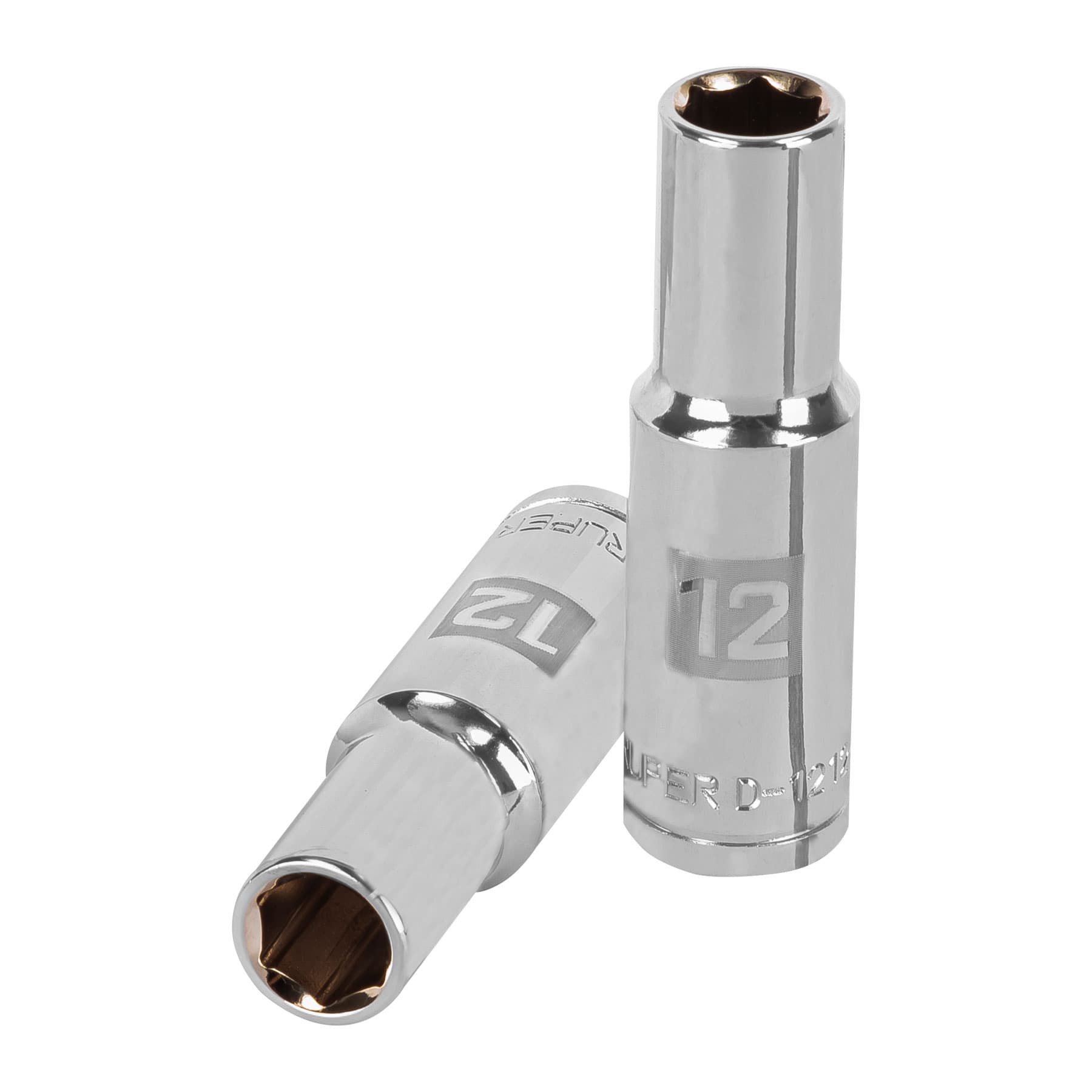 Copa Estándar Larga 12 Mm De 6 Puntas, Cuadrante De 1/2″ Truper (D-5312-M)