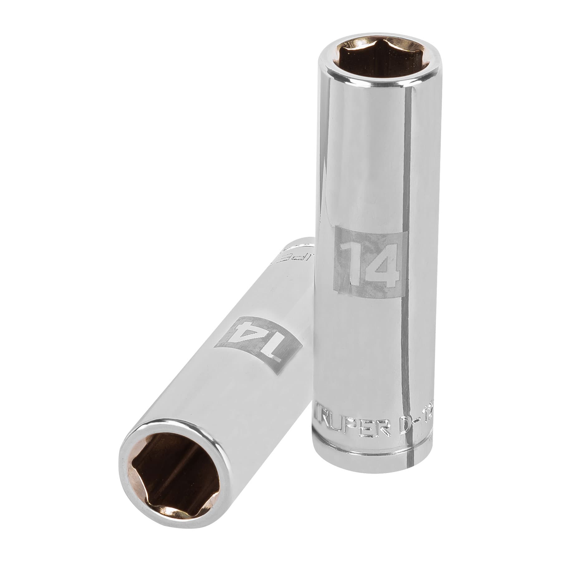 Copa Estándar Larga 14 Mm De 6 Puntas, Cuadrante De 1/2″ Truper (D-5314-M)