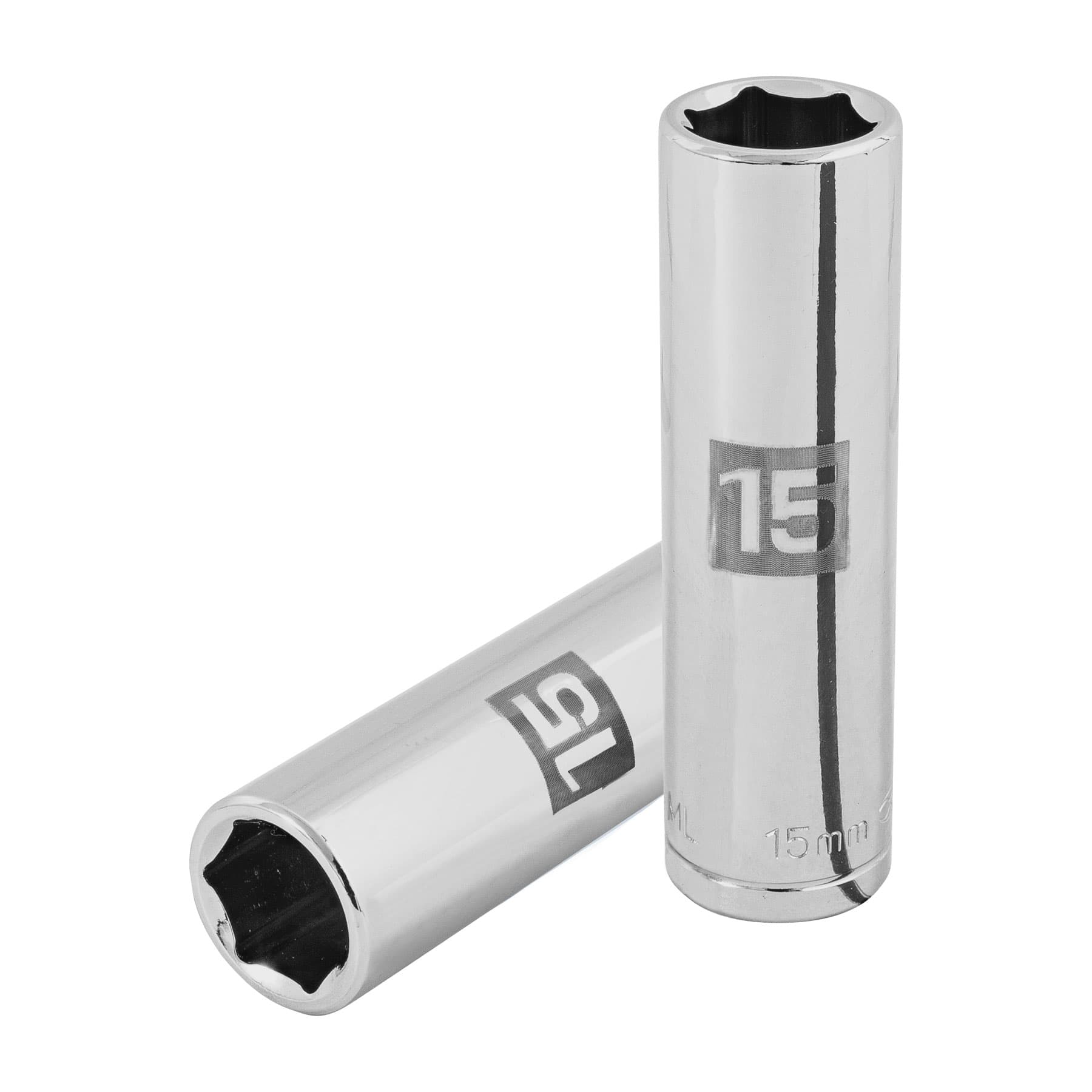Copa Estándar Larga 15 Mm De 6 Puntas, Cuadrante De 1/2″ Truper (D-5315-M)