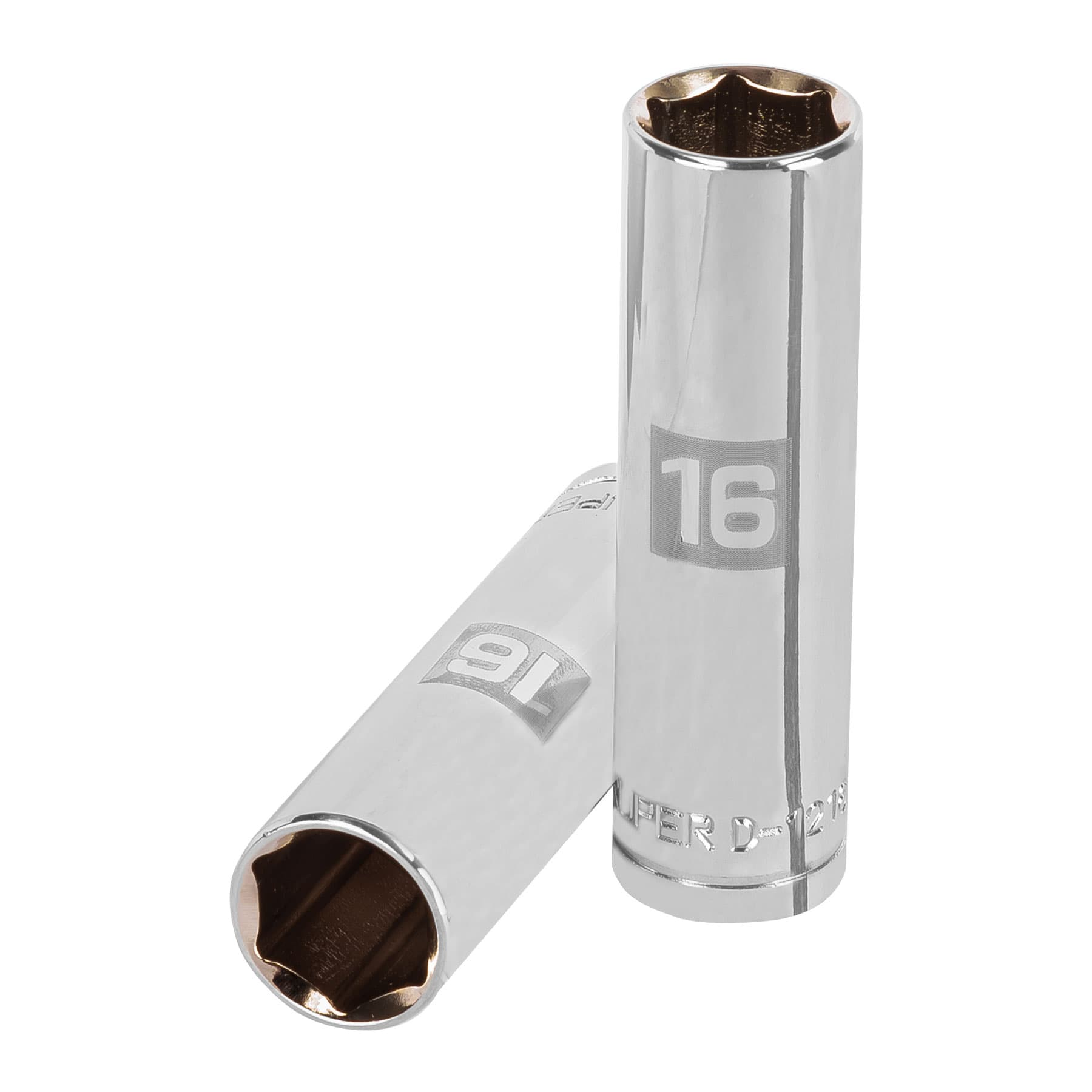 Copa Estándar Larga 16 Mm De 6 Puntas, Cuadrante De 1/2″ Truper (D-5316-M)