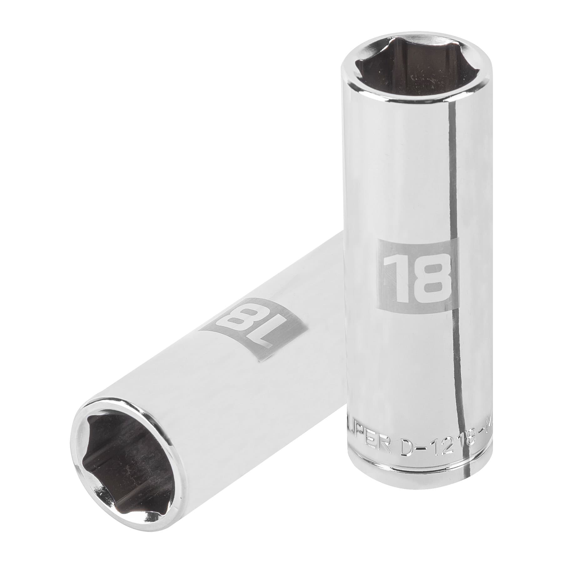 Copa Estándar Larga 18 Mm De 6 Puntas, Cuadrante De 1/2″ Truper (D-5318-M)
