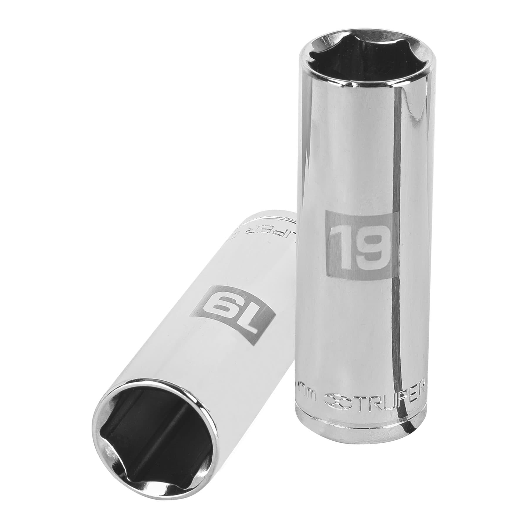 Copa Estándar Larga 19 Mm De 6 Puntas, Cuadrante De 1/2″ Truper (D-5319-M)
