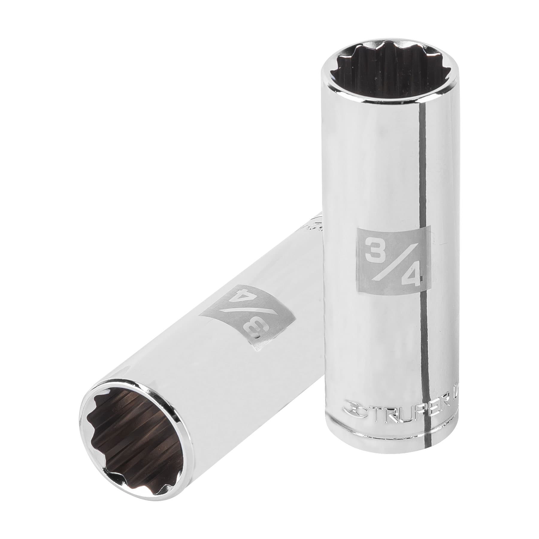 Copa Estándar Larga 3/4″ De 12 Puntas, Cuadrante De 1/2″ Truper (D-5324-E)