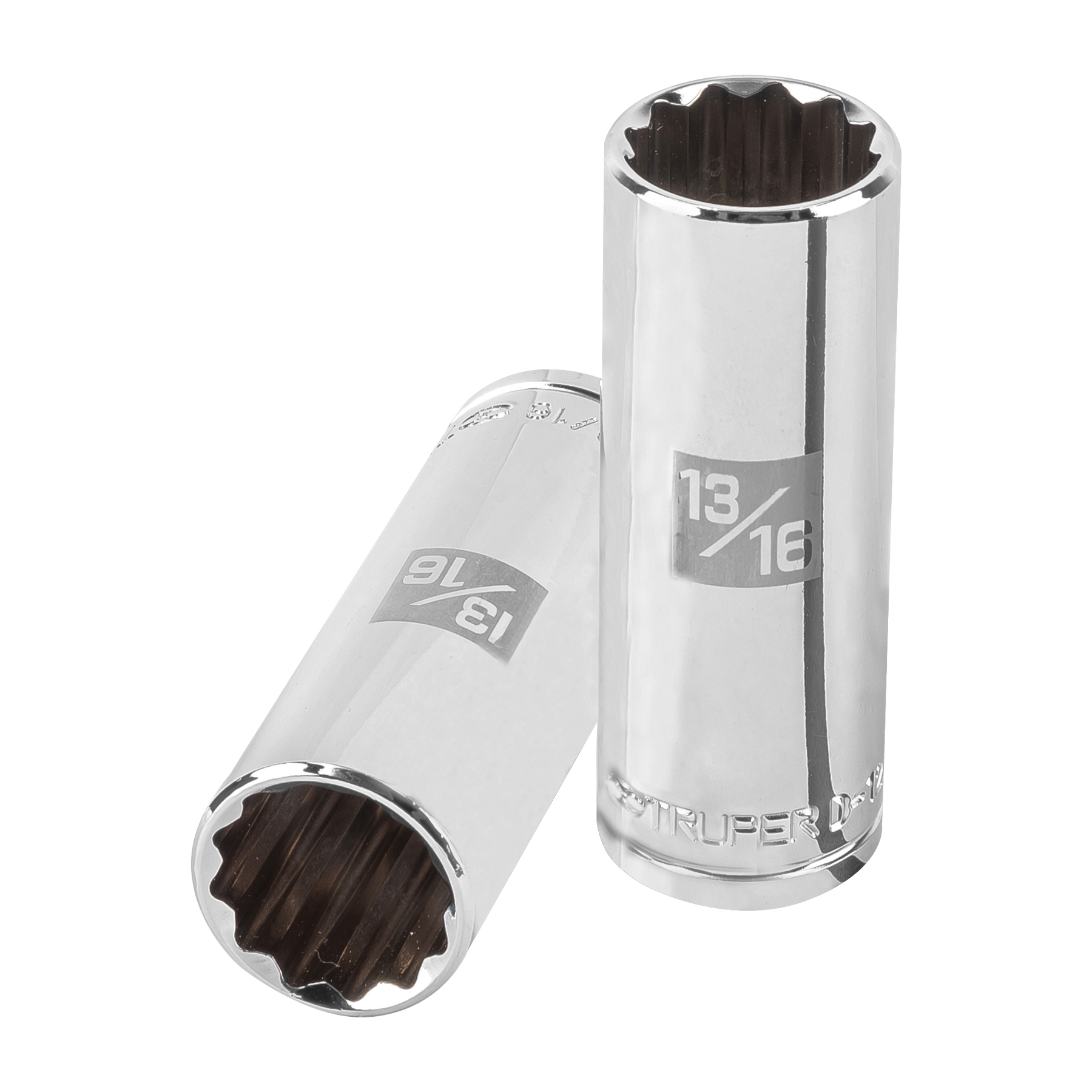 Copa Estándar Larga 13/16″ De 12 Puntas, Cuadrante De 1/2″ Truper (D-5326-E)