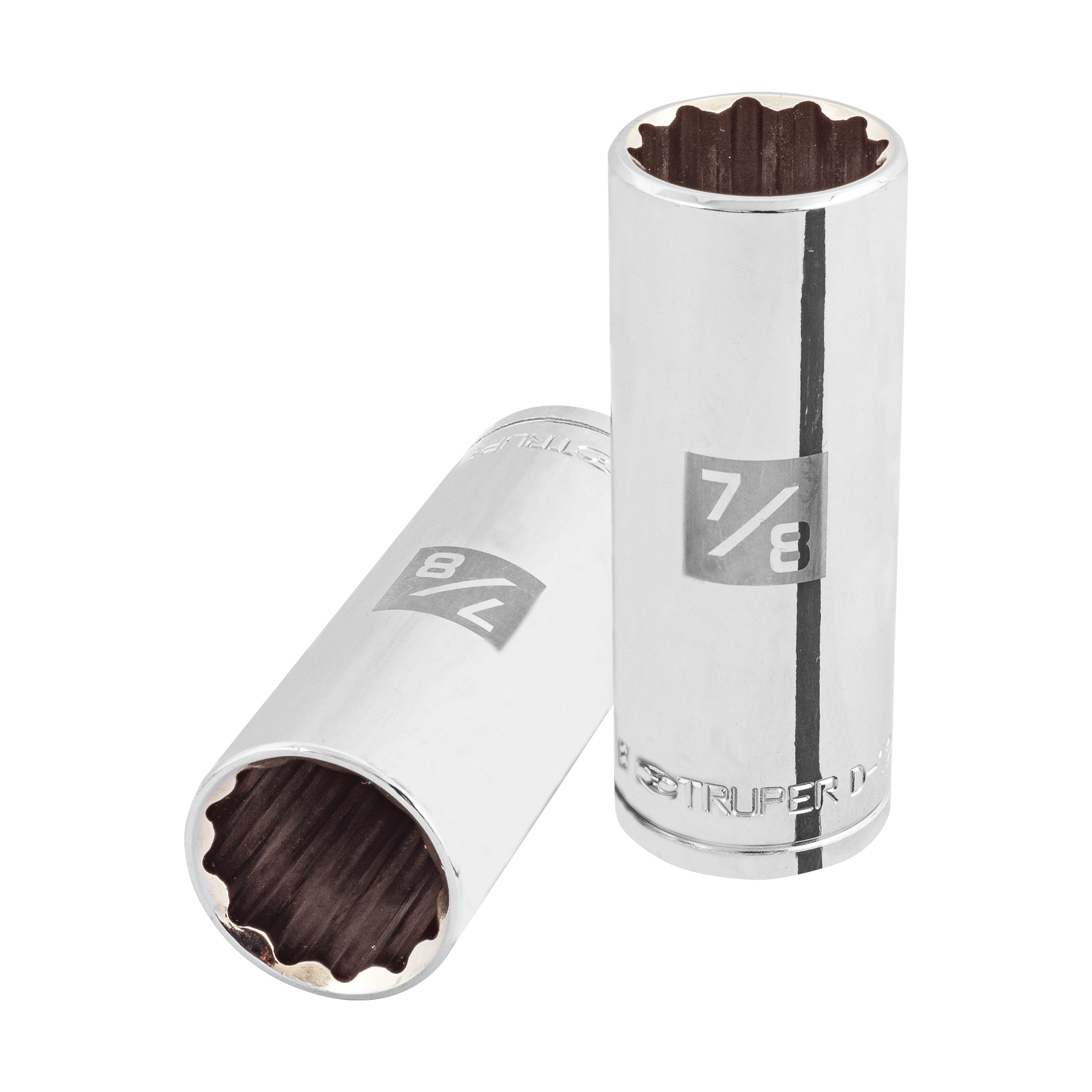Copa Estándar Larga 7/8″ De 12 Puntas, Cuadrante De 1/2″ Truper (D-5328-E)