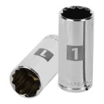 Copa Estándar Larga 1″ De 12 Puntas, Cuadrante De 1/2″ Truper (D-5332-E)