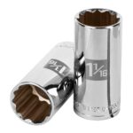 Copa Estándar Larga 1.1/16″ De 12 Puntas Cuadrante De 1/2″ Truper (D-5334-E)