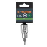 Copa Punta Torx T-25 Uso Profesional, Cuadrante De 1/2″ Truper (D-543925-W) - Imagen 2