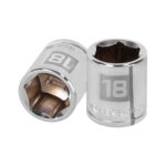 Copa Estándar 18 Mm De 6 Puntas, Cuadrante De 3/8″ Truper (D-5218-HM)