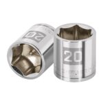 Copa Estándar 20 Mm De 6 Puntas, Cuadrante De 3/8″ Truper (D-5220-HM)