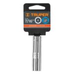 Copa Estándar Larga 7/16″ De 6 Puntas, Cuadrante De 3/8″ Truper (D-5014-H) - Imagen 2