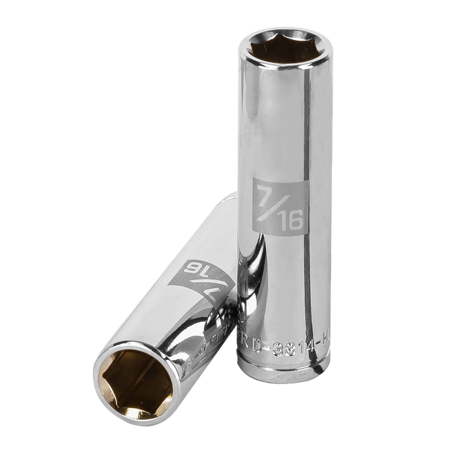 Copa Estándar Larga 7/16″ De 6 Puntas, Cuadrante De 3/8″ Truper (D-5014-H)
