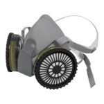 Máscara Profesional Media Cara Con 2 Filtros Para Gas Truper (KIT-RES-MU)