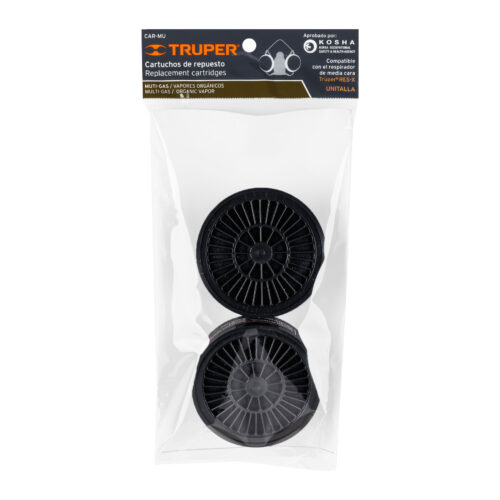 2 Filtros De Multi-Gas Para Mascara Kit-Res Truper (CAR-MU)