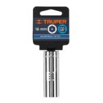 Copa Estándar Larga 16 Mm De 6 Puntas, Cuadrante De 3/8″ Truper (D-5016-HM) - Imagen 2