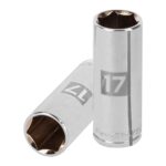 Copa Estándar Larga 17 Mm De 6 Puntas, Cuadrante De 3/8″ Truper (D-5017-HM)