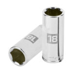 Copa Estándar Larga 18 Mm De 6 Puntas, Cuadrante De 3/8″ Truper (D-5018-HM)