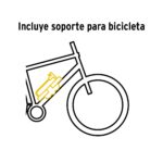 Mini Bomba Manual para Inflar Llanta de Bicicleta 60 PSI Truper (BOM-MI) - Imagen 2