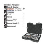 Juego De Copas 23 Piezas Métricas, Mando 3/4″ Profesional Truper (JD-3/4X24M) - Imagen 2