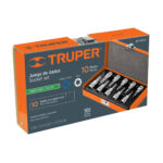 Juego De 10 Copas Punta Torx T-15 A T-60, Cuadrante 3/8″ Truper (JPT-3/8X10) - Imagen 2