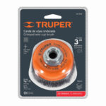 Grata Copa De Alambre Ondulado Fino De 3″, Eje De 5/8-11 Truper (CO-508) - Imagen 2