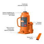 Gato Botella 21 Toneladas Para Uso Vertical Y Horizontal Truper (GAT-20) - Imagen 2
