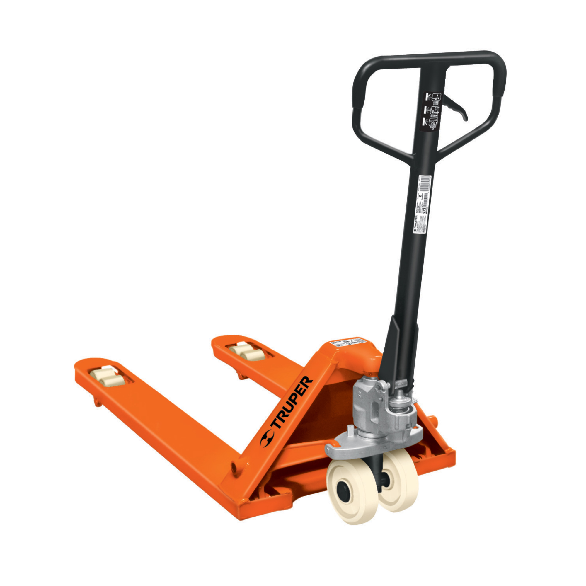 Estibador Manual De 3 Toneladas Con Ruedas De Nylon Truper (PAT-3NY)