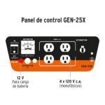 Generador Eléctrico A Gasolina Portátil 6.5 Hp, 195 Cc, 18 L Truper (GEN-25X) - Imagen 2