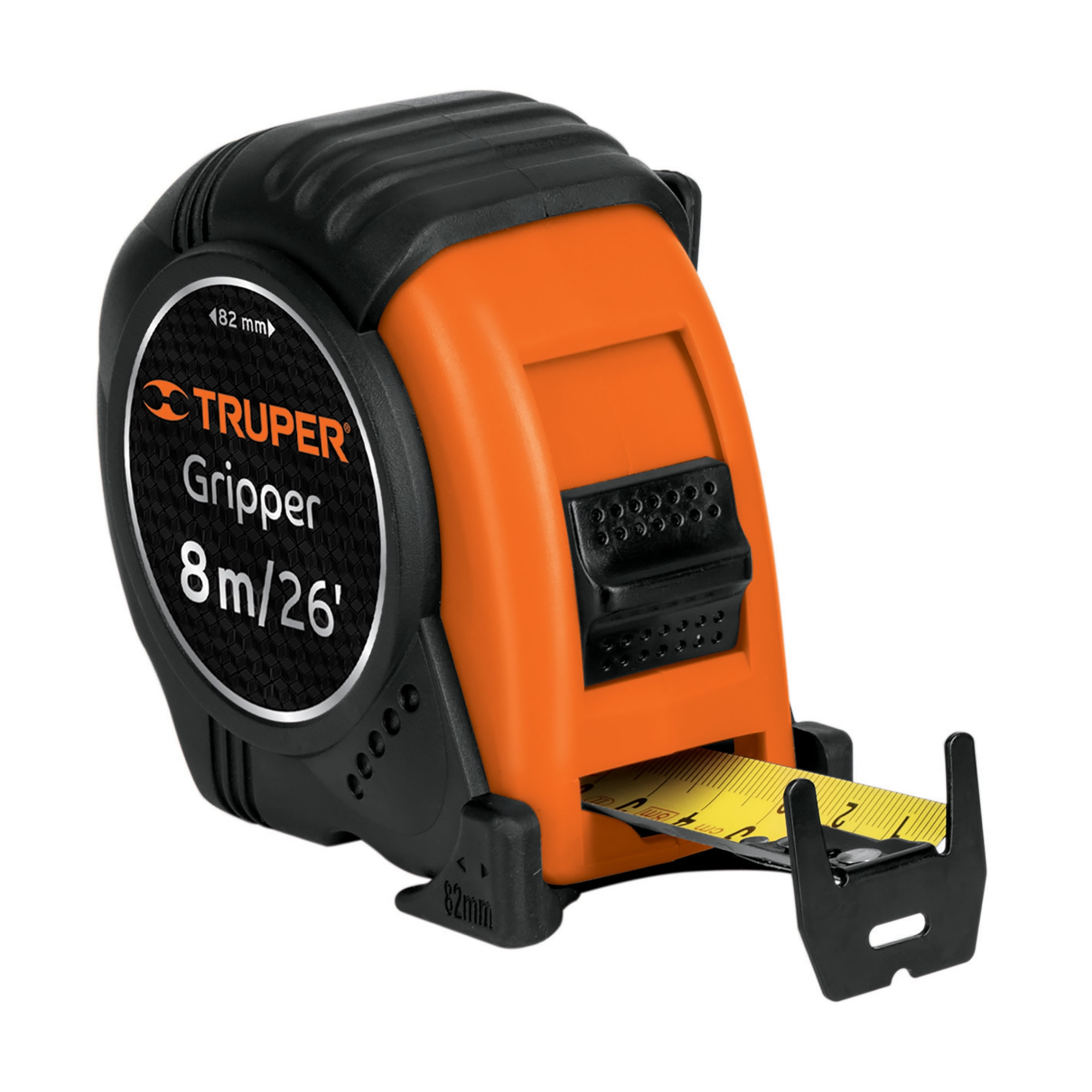 15389.jpg Flexómetro Gripper De 8 Metros Anti-Impacto, Uso Profesional Truper (FH-8ME) - Imagen 1