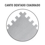 Llana Dentado Cuadrado De 28 Cm X 13 Cm, Mango De Madera Truper (LLM-6C) - Imagen 2
