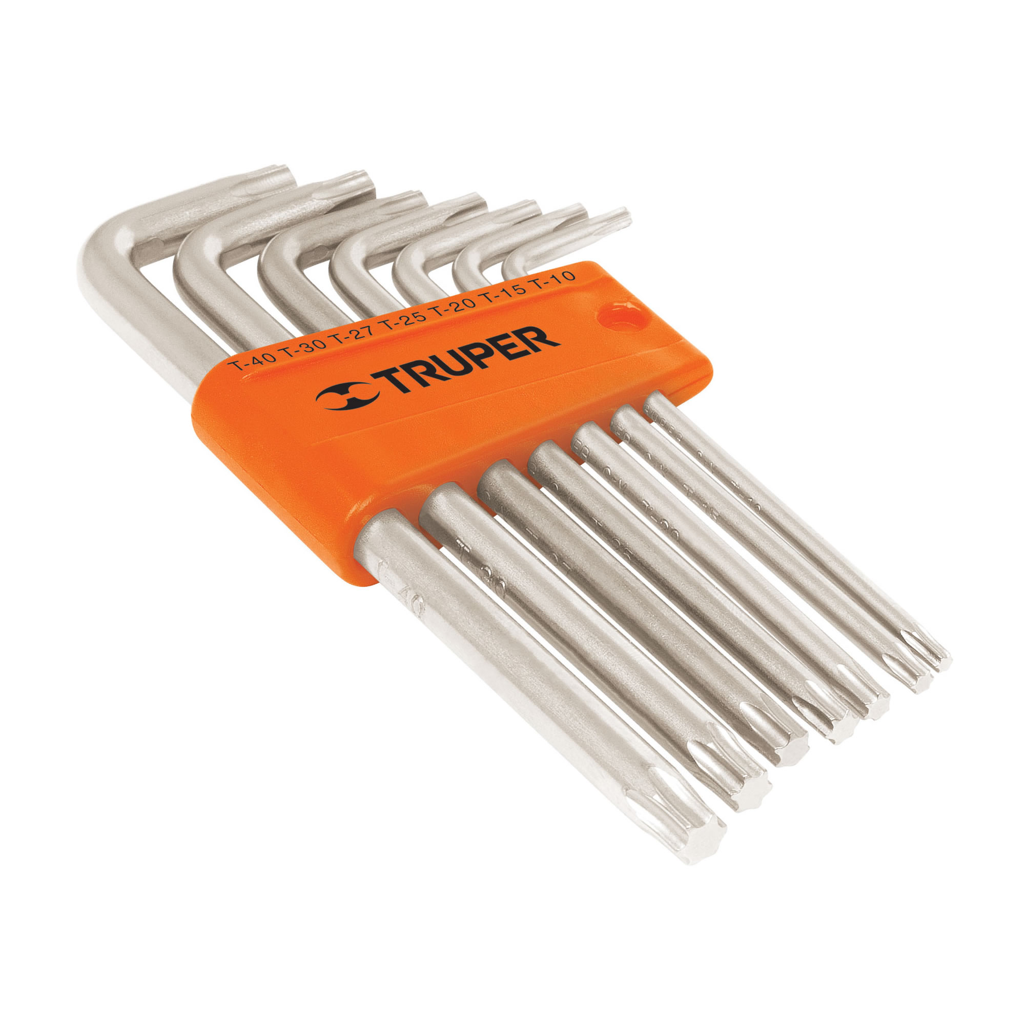 Juego De 7 Llaves Torx Largas, Incluye Estuche Organizador Truper (TORX-7L)