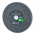 Piedra Abrasiva De 8″ Para Esmeril, Grano 36, Espesor 1″ Truper (PIES-8136)