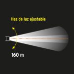 Linterna De Aluminio Tipo Minero Led Recargable, 160Metros Truper (LI-CA-120R) - Imagen 2