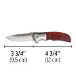 Navaja Abatible 21 Cm Superfilo Mango Madera y Seguro Truper (NV-5) - Imagen 2