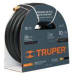 Manguera Para Compresor De Caucho 10 M, 1/4″ Npt, 300 Psi Truper (MAN-AP-10-1/4)