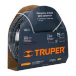 Manguera Para Compresor De Caucho  15 M, 1/4″ Npt, 300 Psi Truper (MAN-AP-15-1/4)