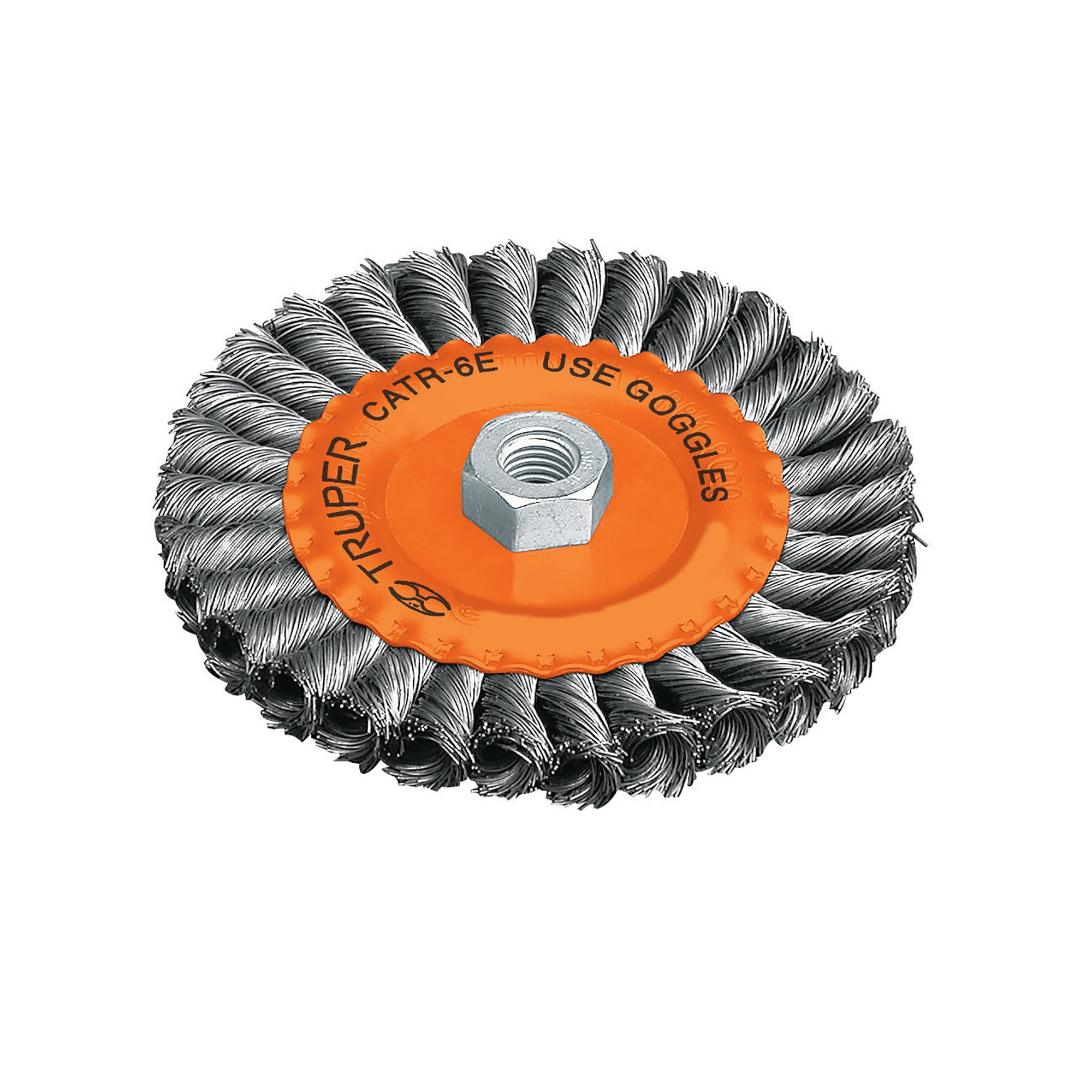 Grata Circular De Alambre Trenzado De 4″, Eje De 5/8-11 Truper (CATR-4ES)