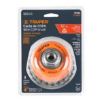 Grata Copa De Alambre Trenzado Grueso De 4″, Eje De 5/8-11 Truper (CT-610X) - Imagen 2