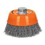 Grata Copa De Alambre Ondulado Grueso De 5″, Eje 5/8 – 11 Truper (CO-512X)