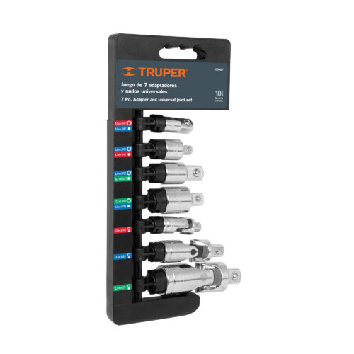 Juego De 7 Adaptadores Y Borrachos Para 1/4″, 3/8″ Y 1/2″ Truper (JGO-AN7) - Imagen 1