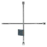 Cruceta Cromada De 51 Cm Con Cuadrante De 1/2″ Para Copas Truper (LLCR-20D)